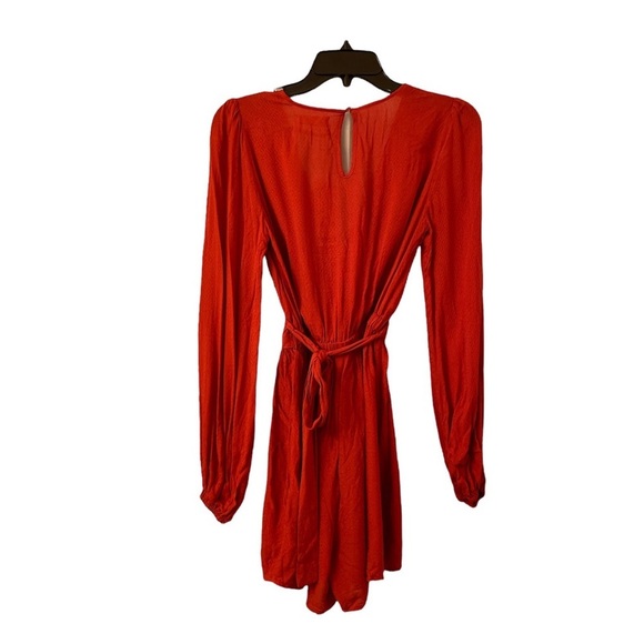 Urban Outfitters Terracotta Rust Orange Long Sleeve Romper NWT - Picture 4 of 14